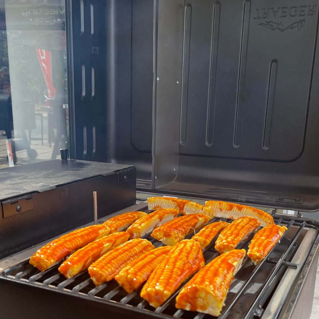 Barbeque Garlic Parmesan Corn Ribs on Pellet grill